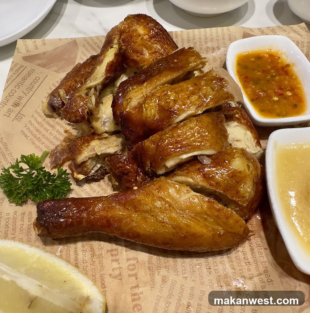 Roasted Chicken with Dipping Sauces