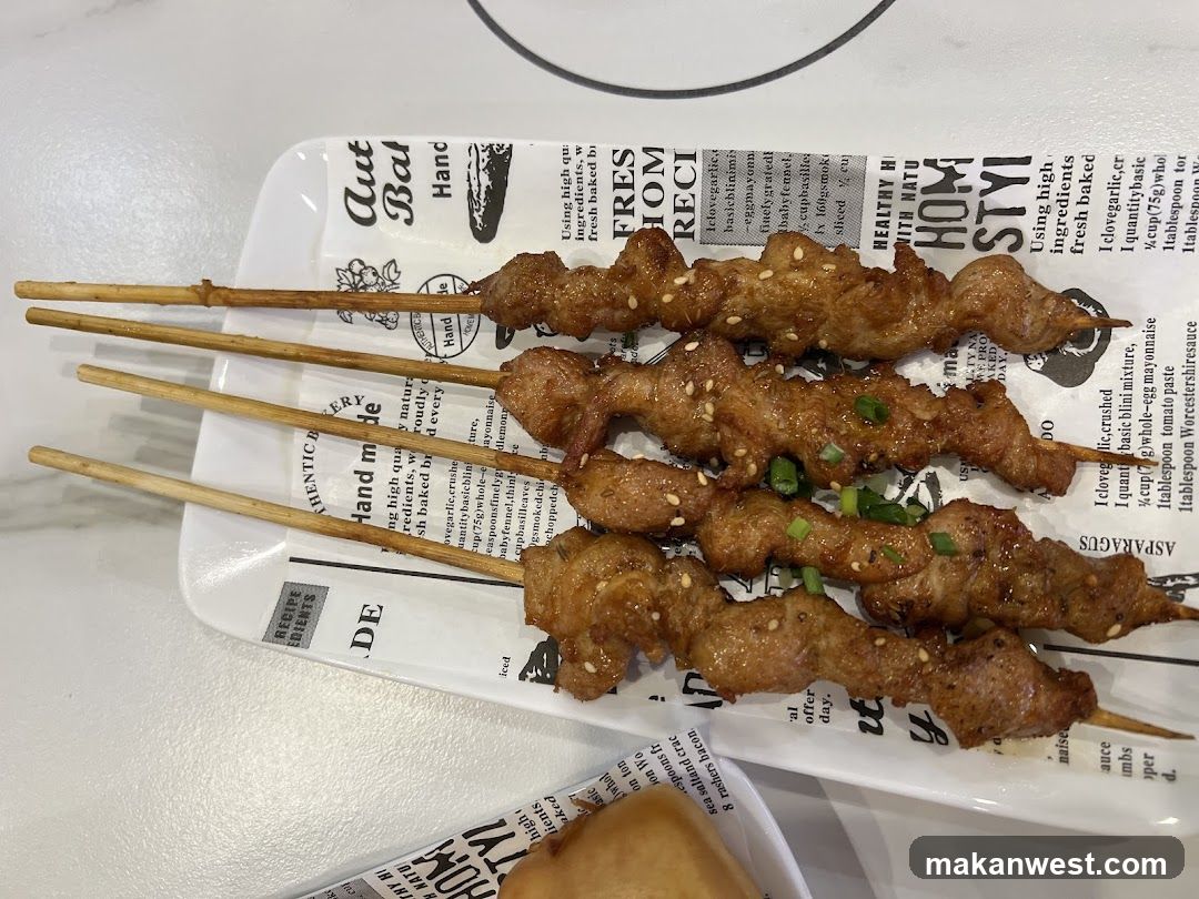 Skewers with Sesame Seeds