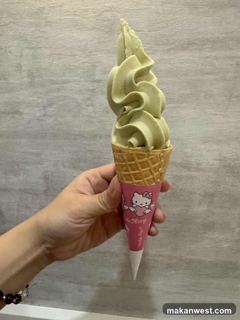 Matcha Soft Serve Ice Cream