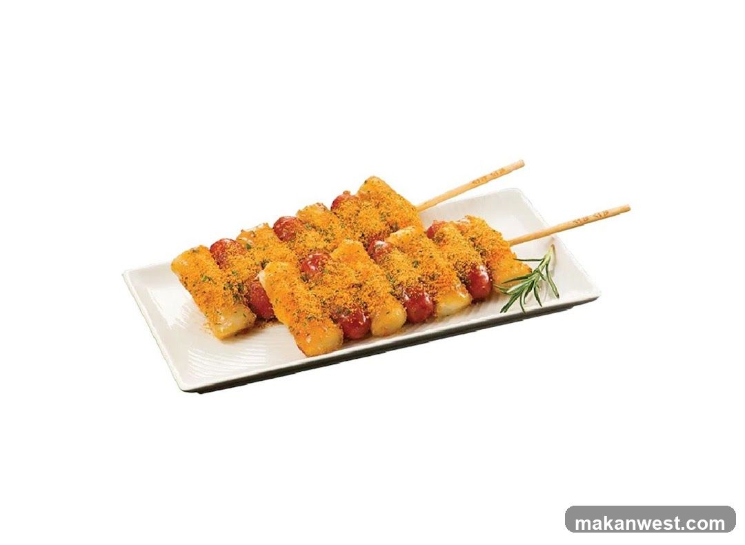 Skewered Tteokbokki and Sausage