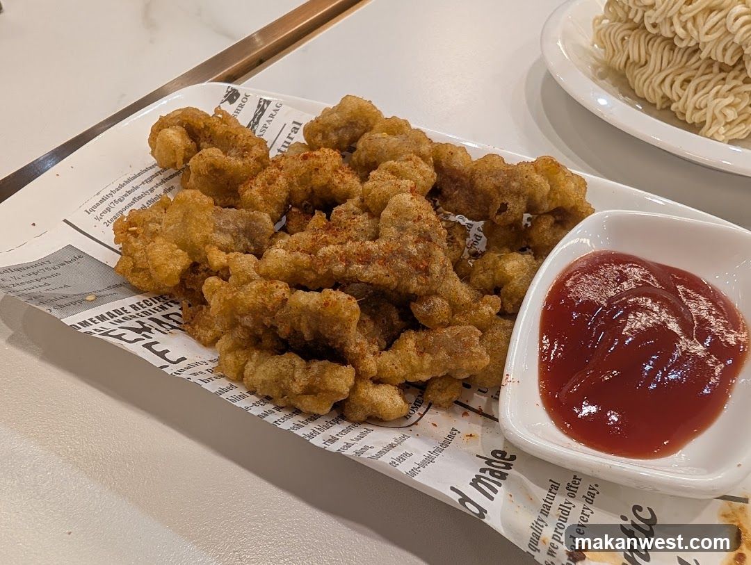 Fried Chicken Bites with Ketchup