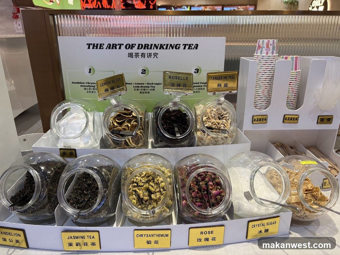 Tea Ingredients Display