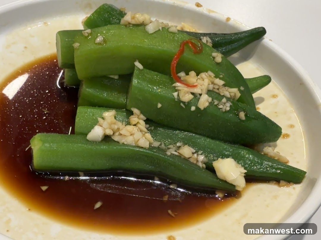 Okra with Garlic and Sauce