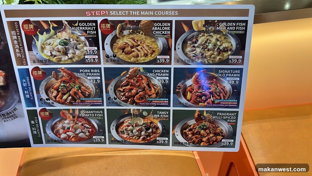 Step 1 Select the Main Courses