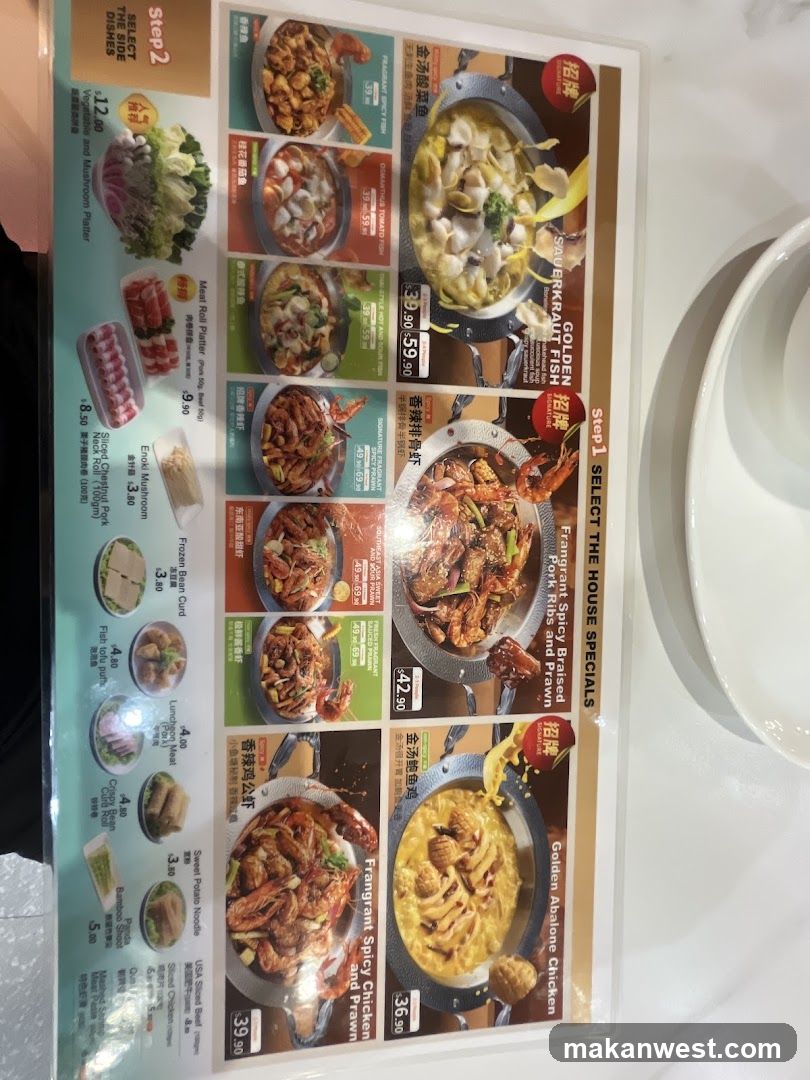 House Specials and Side Dishes