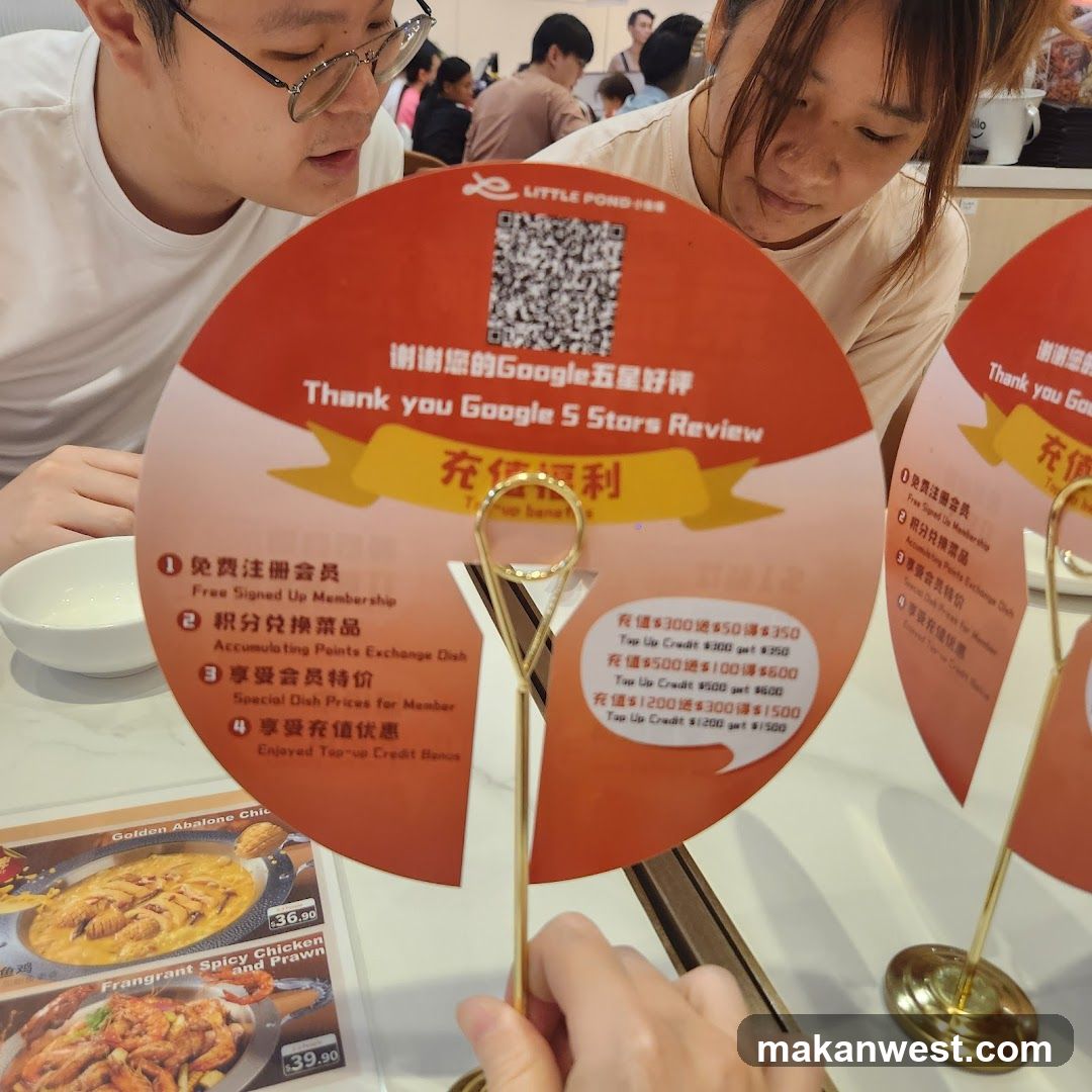 Restaurant promotion card