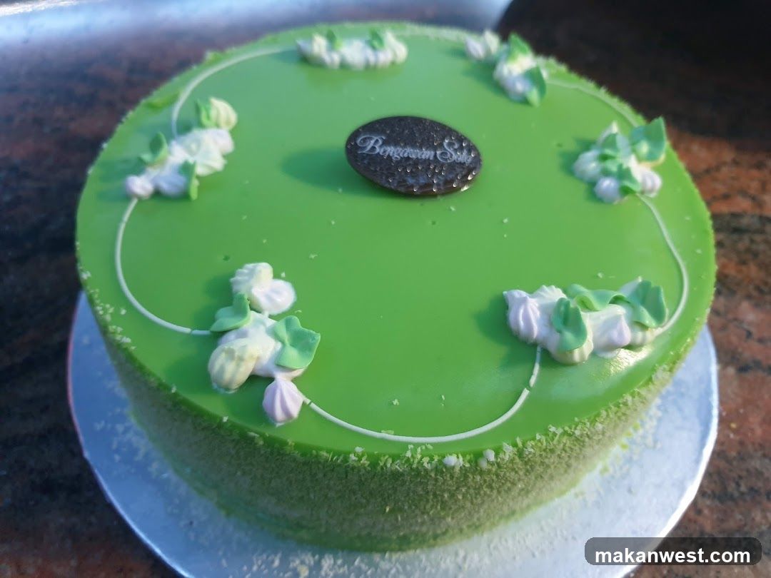 Green Frosted Cake