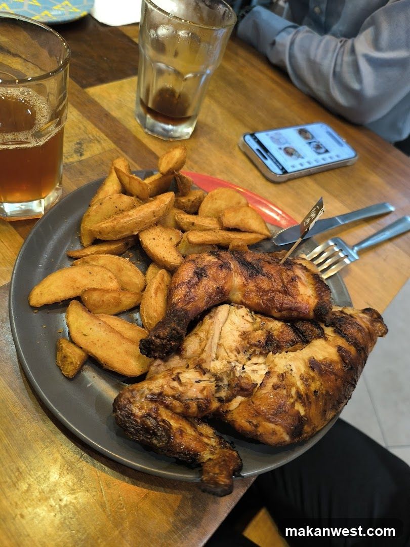 Grilled Chicken and Potato Wedges
