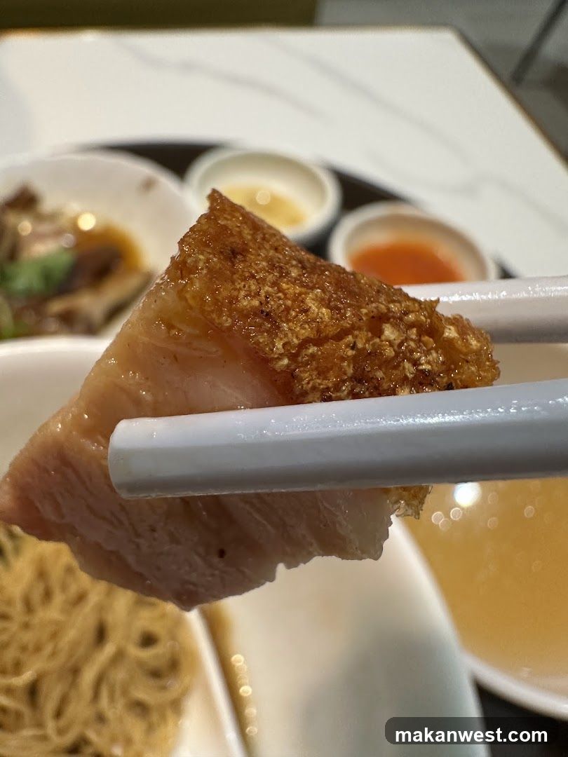 Crispy Pork Belly with Noodles