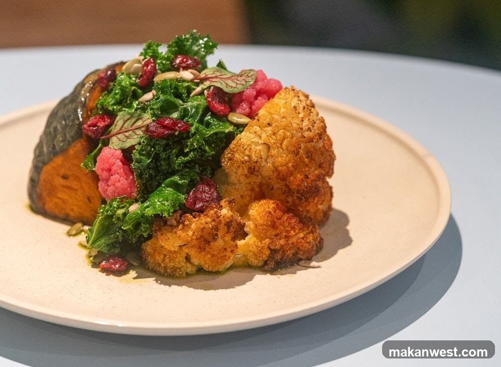 Roasted Cauliflower and Pumpkin Salad