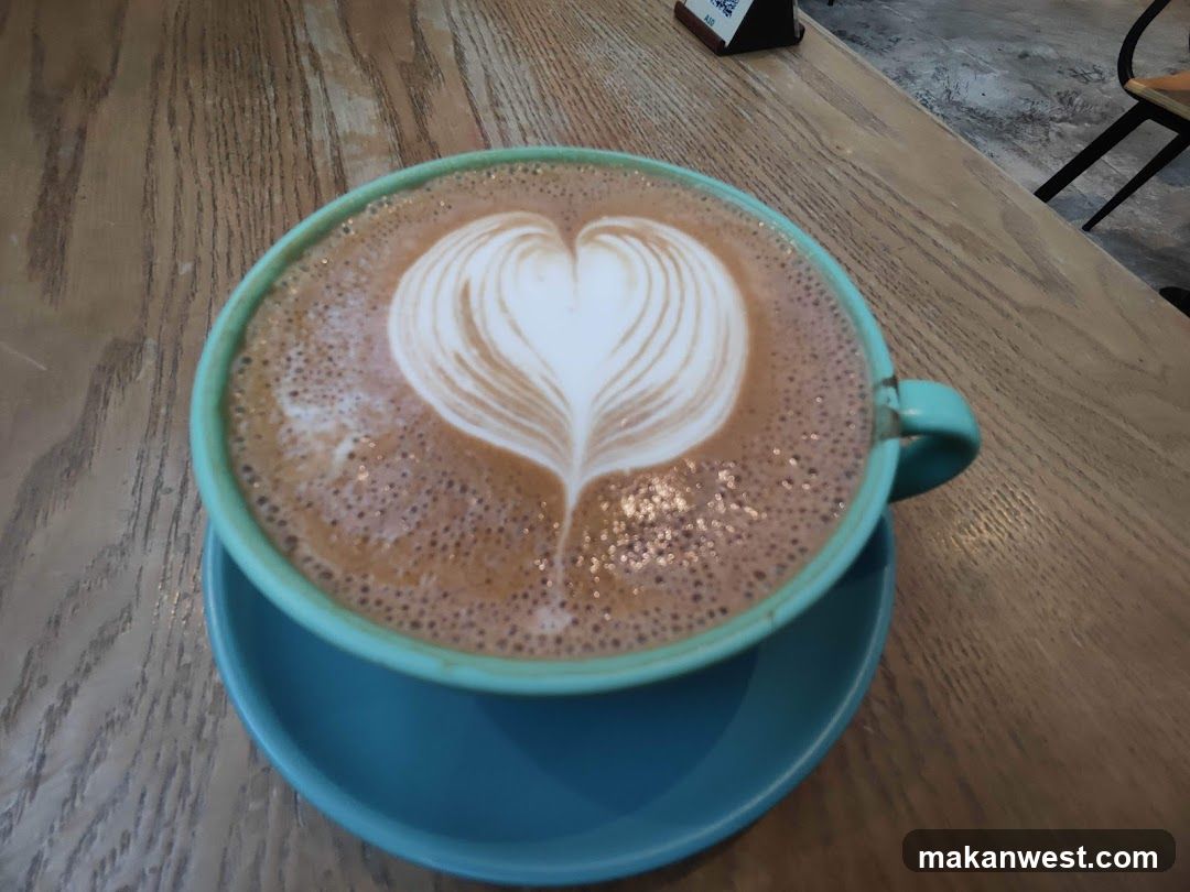 Latte with Heart Art