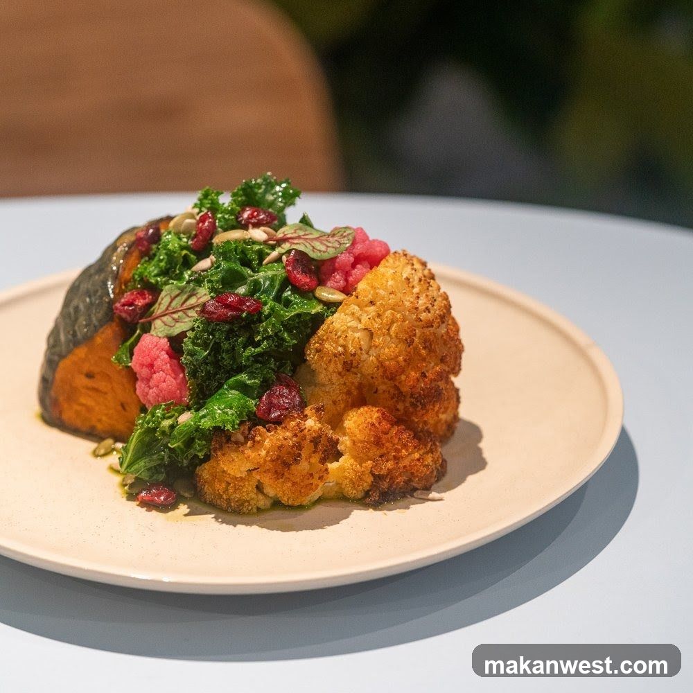 Roasted Cauliflower and Pumpkin Salad