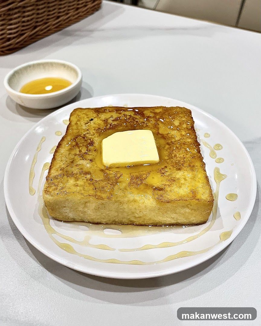 French Toast with Butter and Syrup