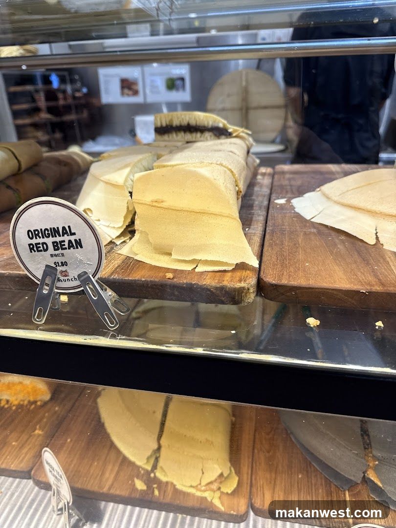 Desserts in a Display Case