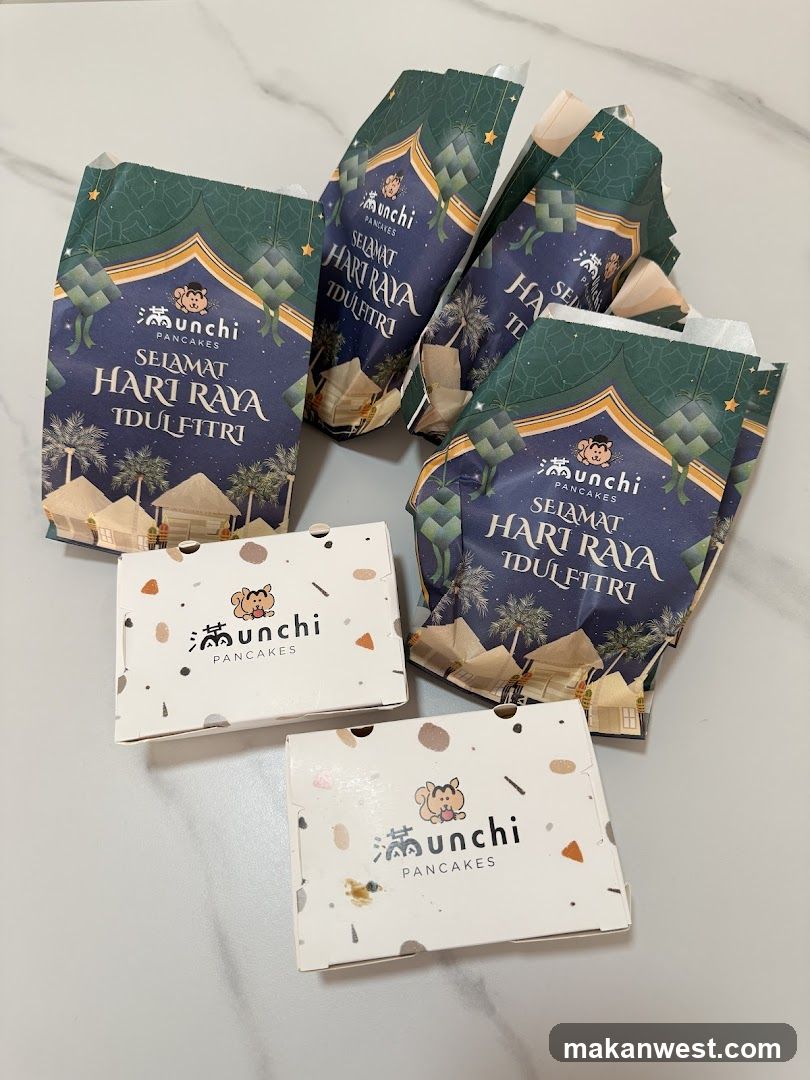 Unchi Pancakes Hari Raya Packaging