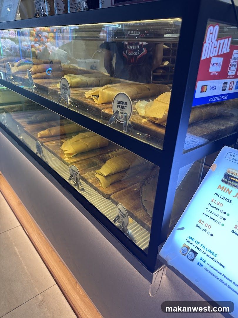 Food Display Case with Menu