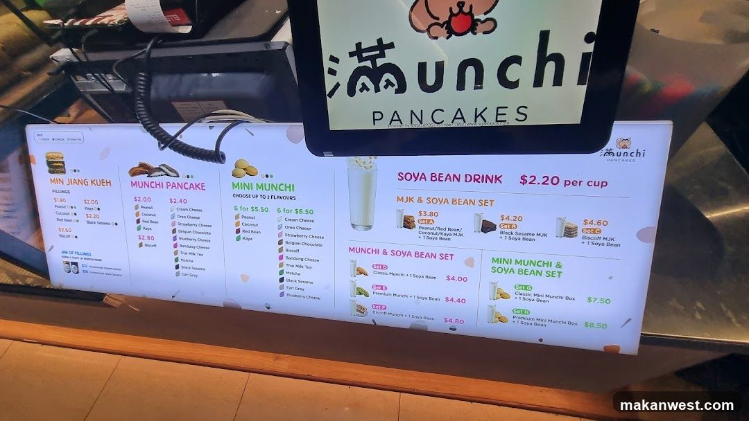 Unchi Pancakes Menu