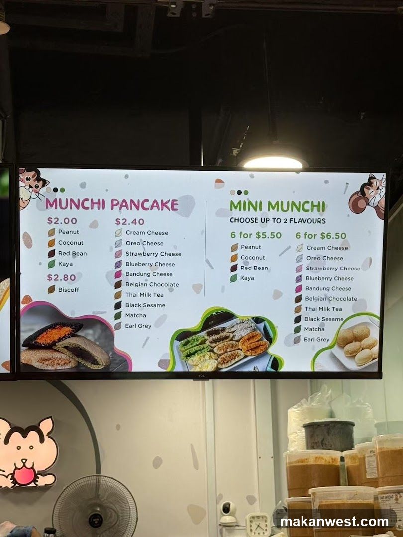 Munchi Pancake & Mini Munchi Menu