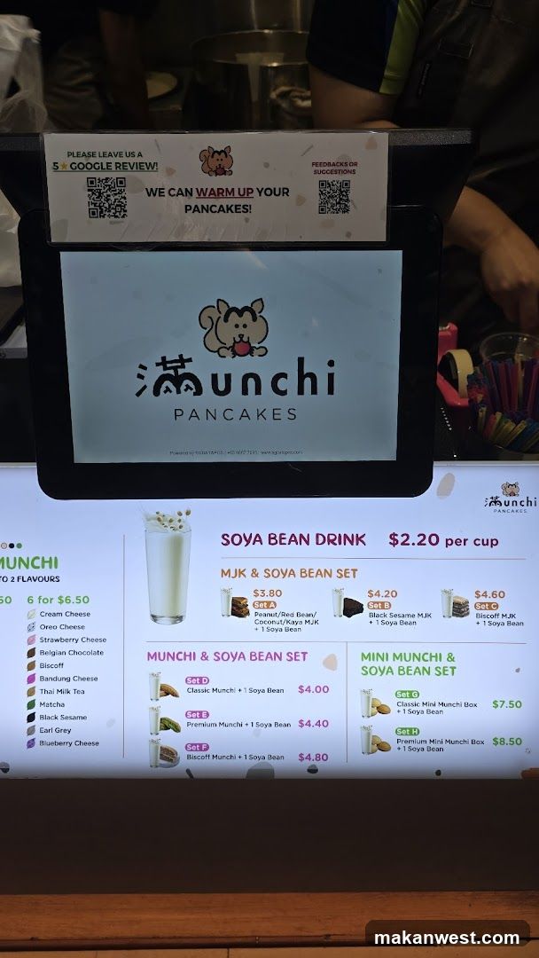 Munchi Pancakes Menu