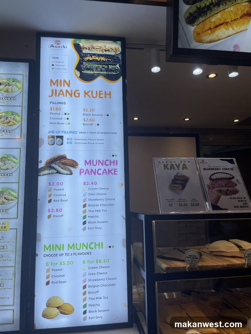 Munchi Pancakes Menu