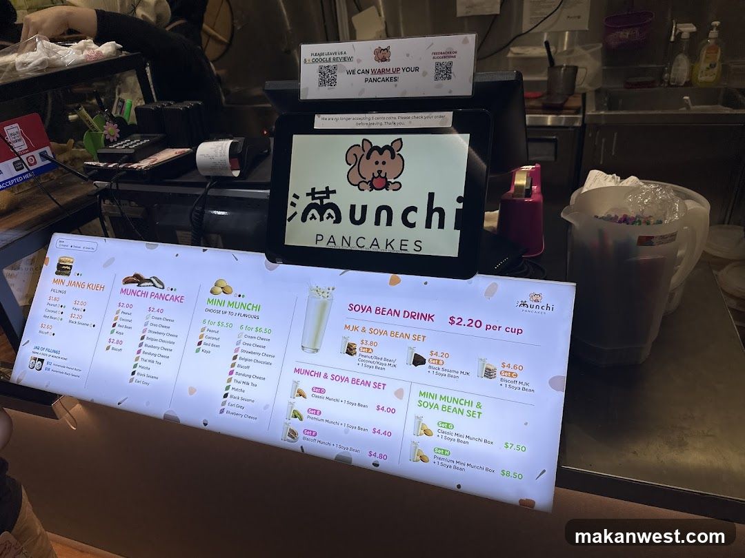 Munchi Pancakes Menu