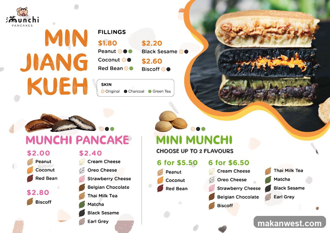 Munchi Pancakes Menu