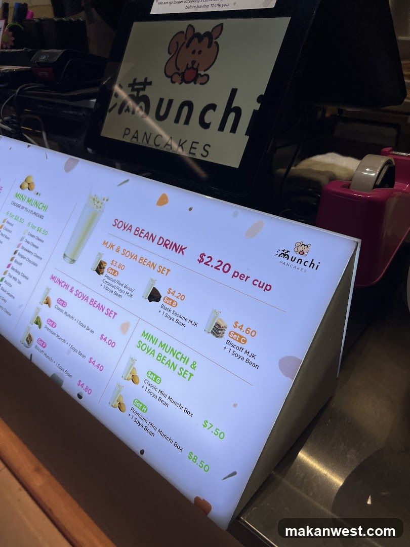 Munchi Pancakes Menu