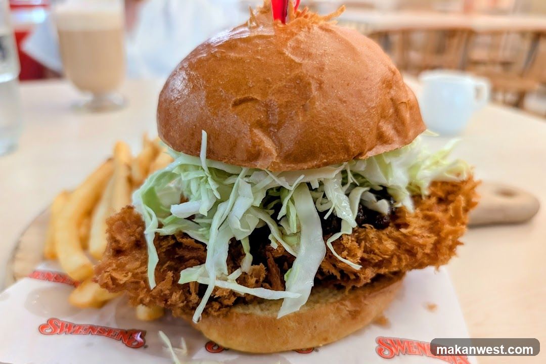 Crispy Chicken Burger with Fries