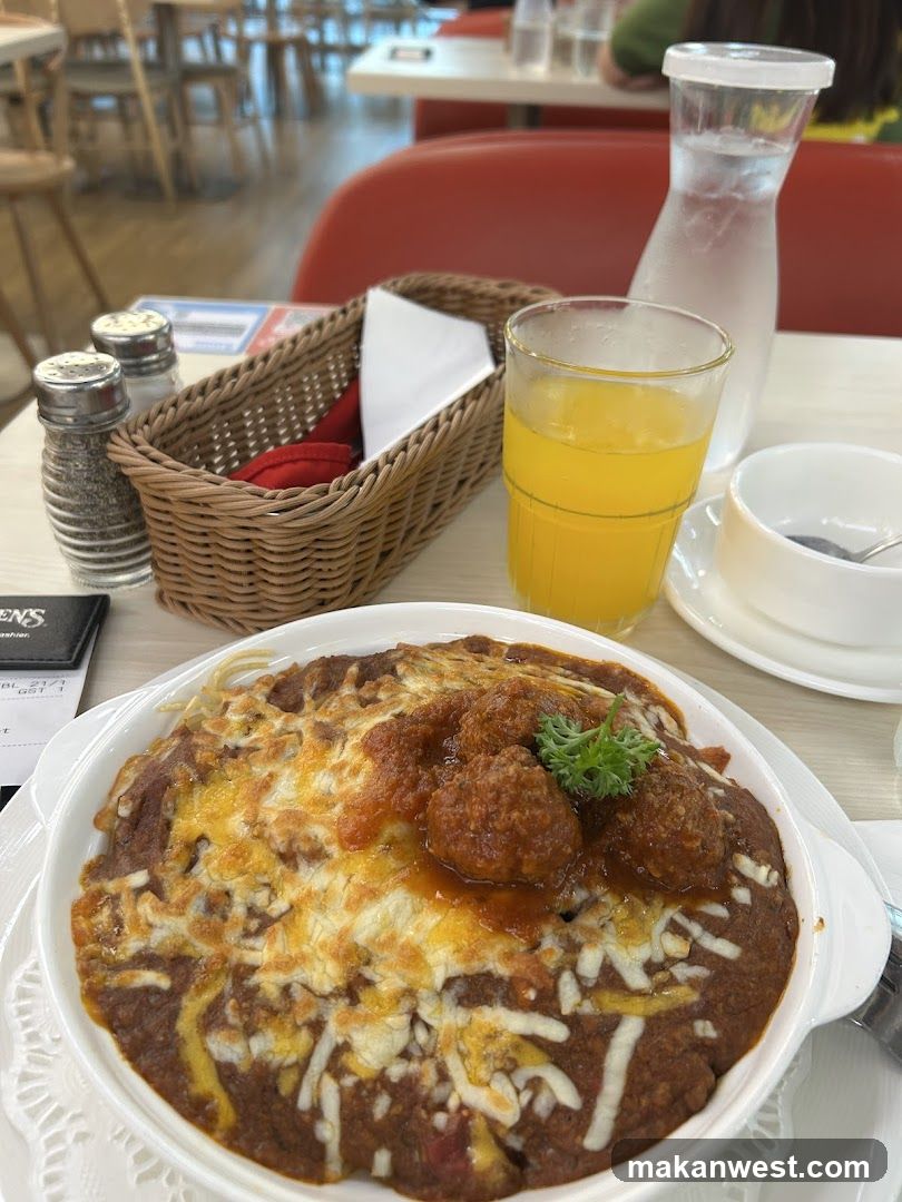 Baked Spaghetti with Meatballs
