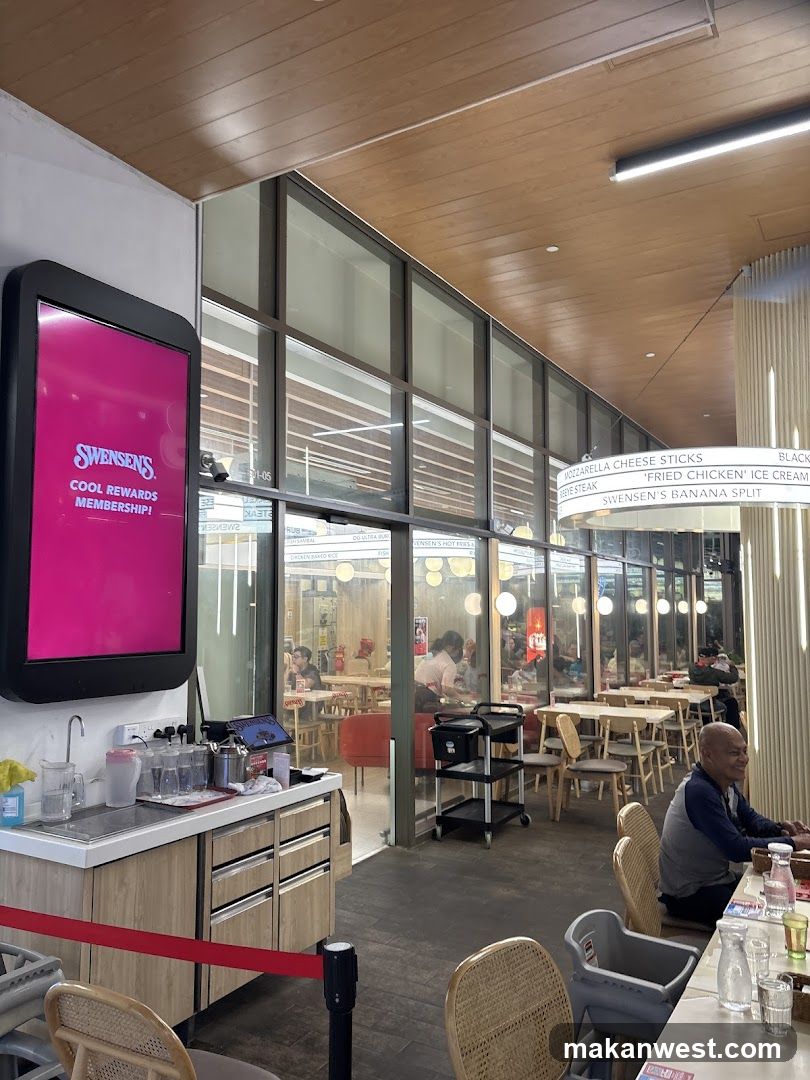 Restaurant Interior with Menu Board
