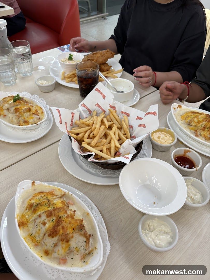 Diners Enjoying a Meal