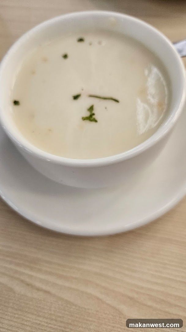 Creamy Soup with Garnish