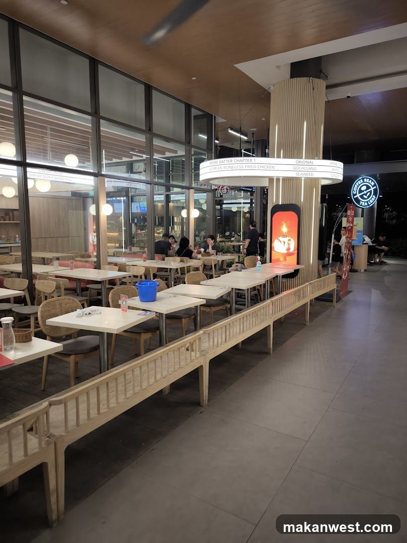 Restaurant Interior with Menu Display