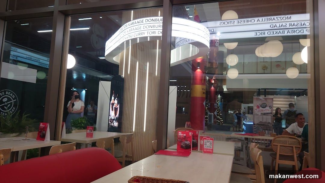 Restaurant Interior with Menu Items