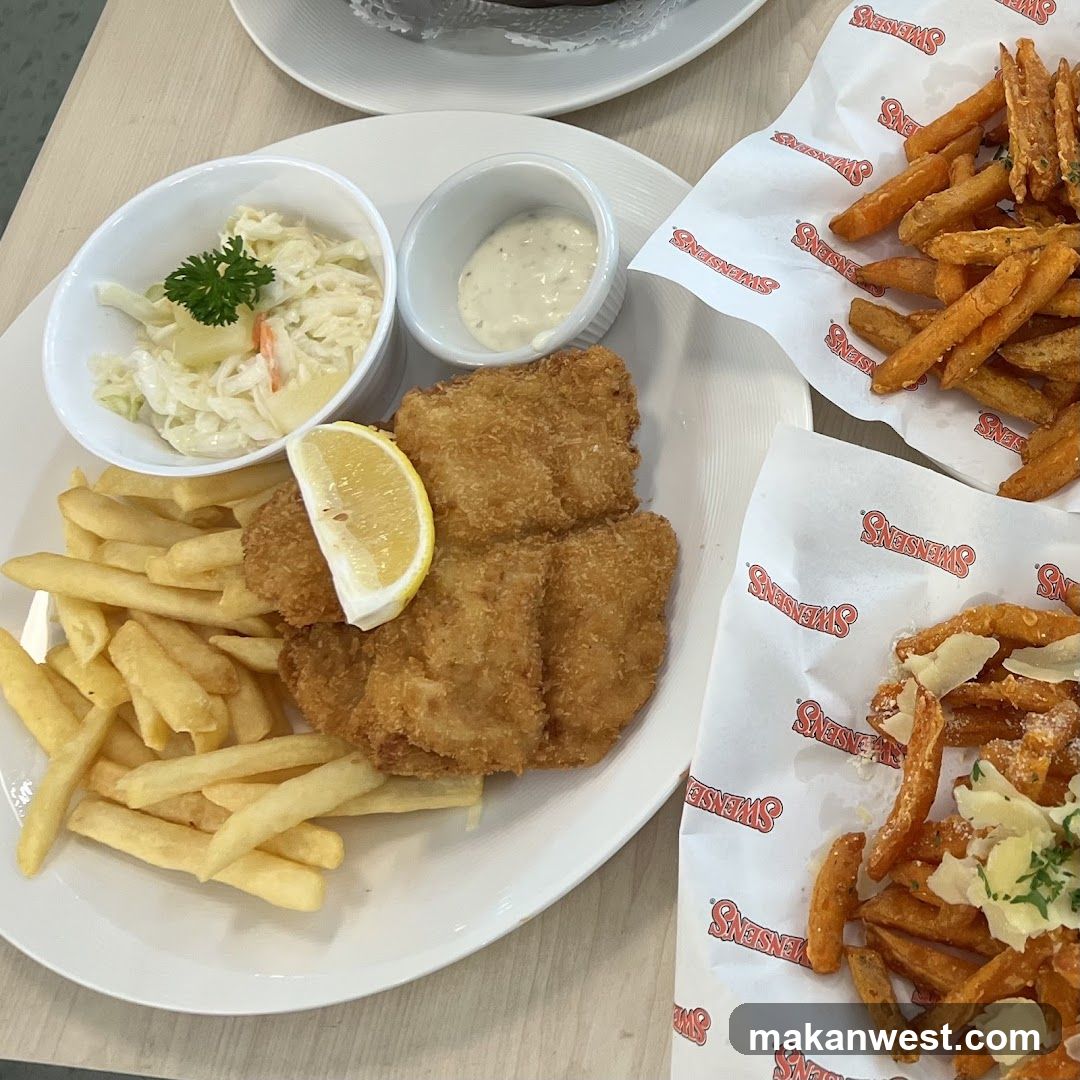 Fish and Chips with Sweet Potato Fries