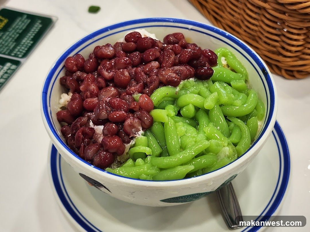 Red Bean and Chendol Dessert
