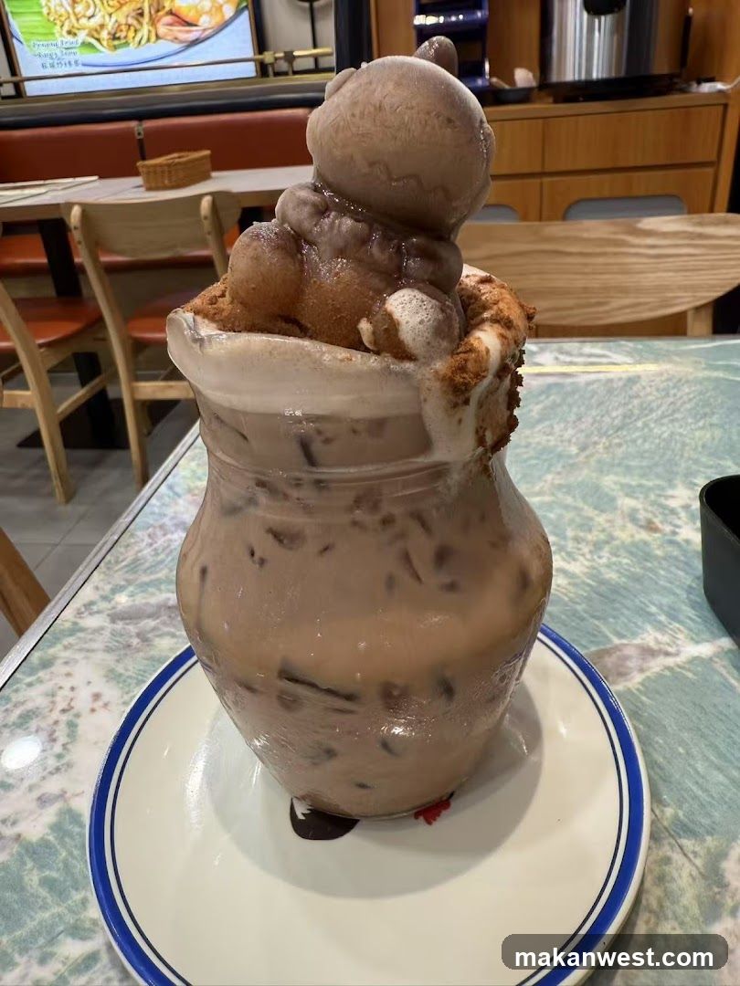 Chocolate Drink with Ice Cream