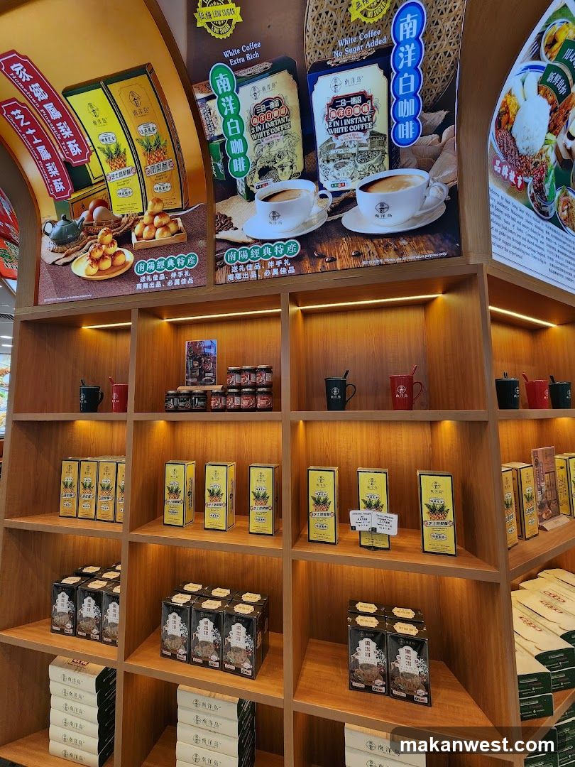 Store Display with Coffee and Pineapple Cakes