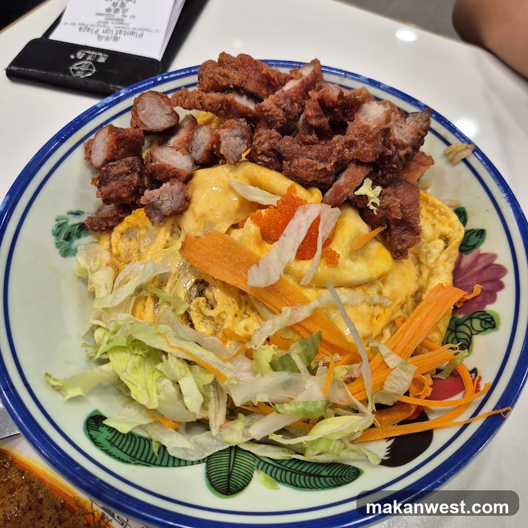 Omelette Rice with Pork