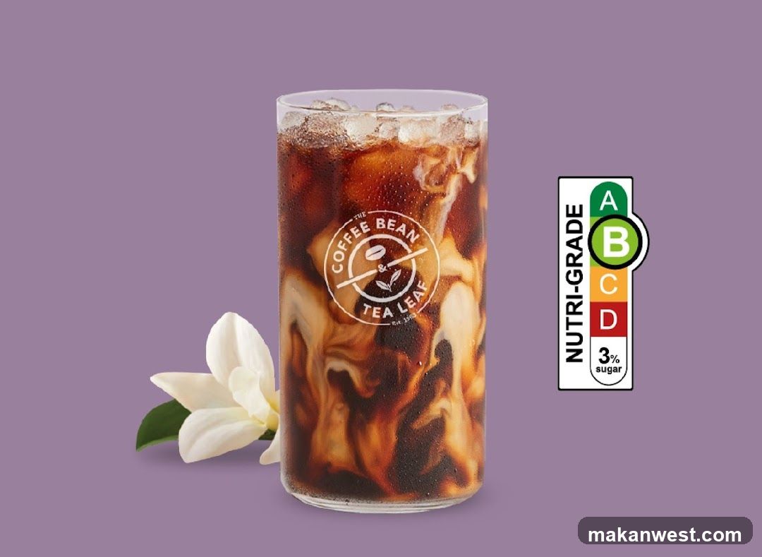 Iced Coffee with Cream and Nutri-Grade Label