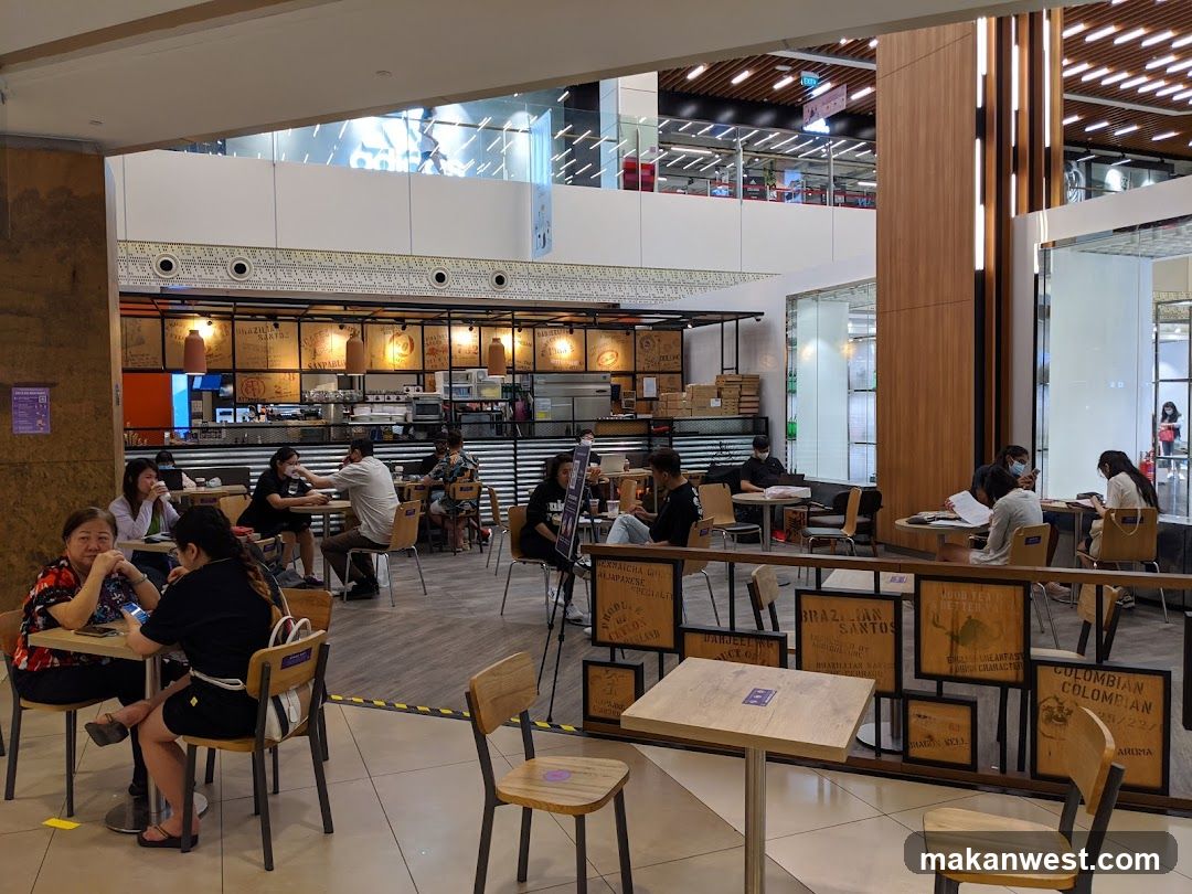 Cafe Interior with Patrons