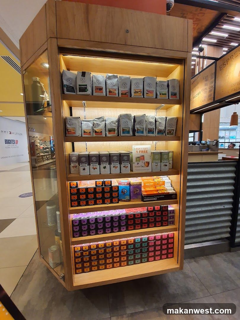 Coffee and Merchandise Display
