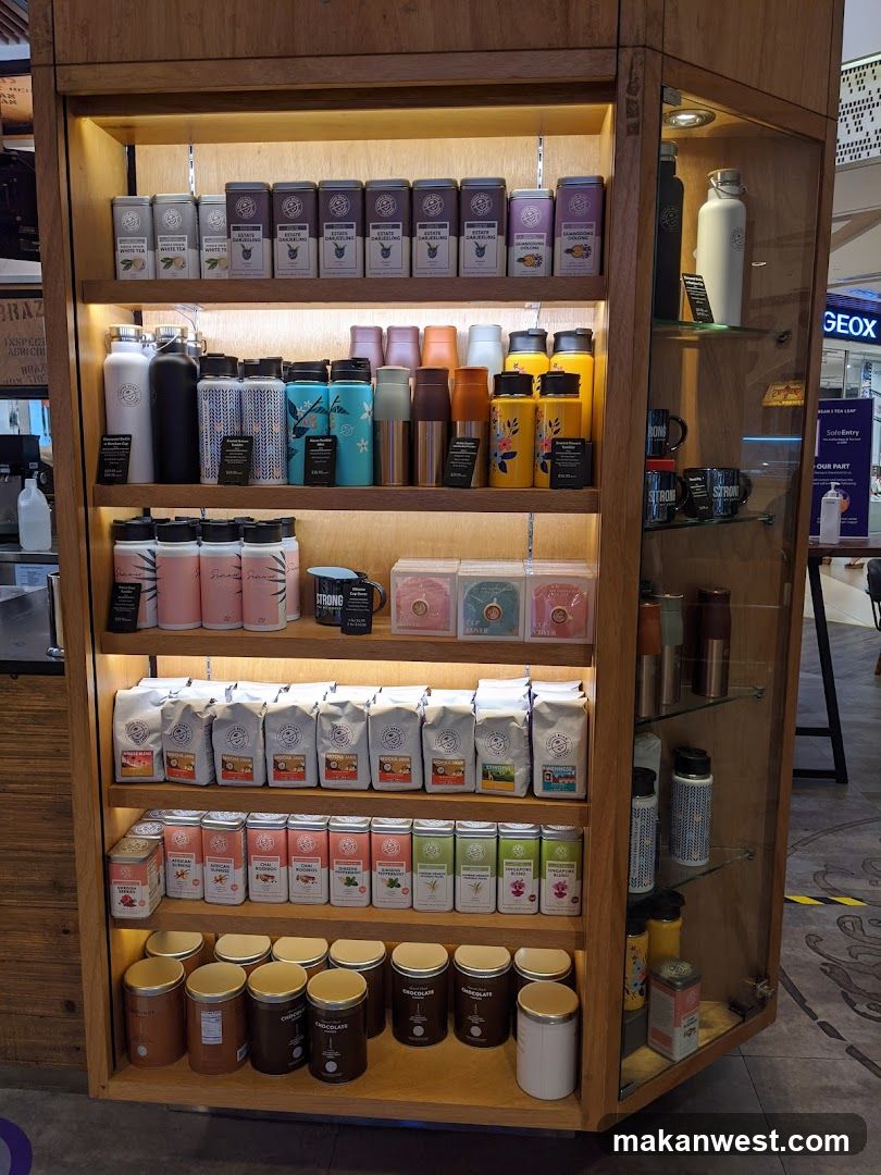Display of Teas and Drinkware