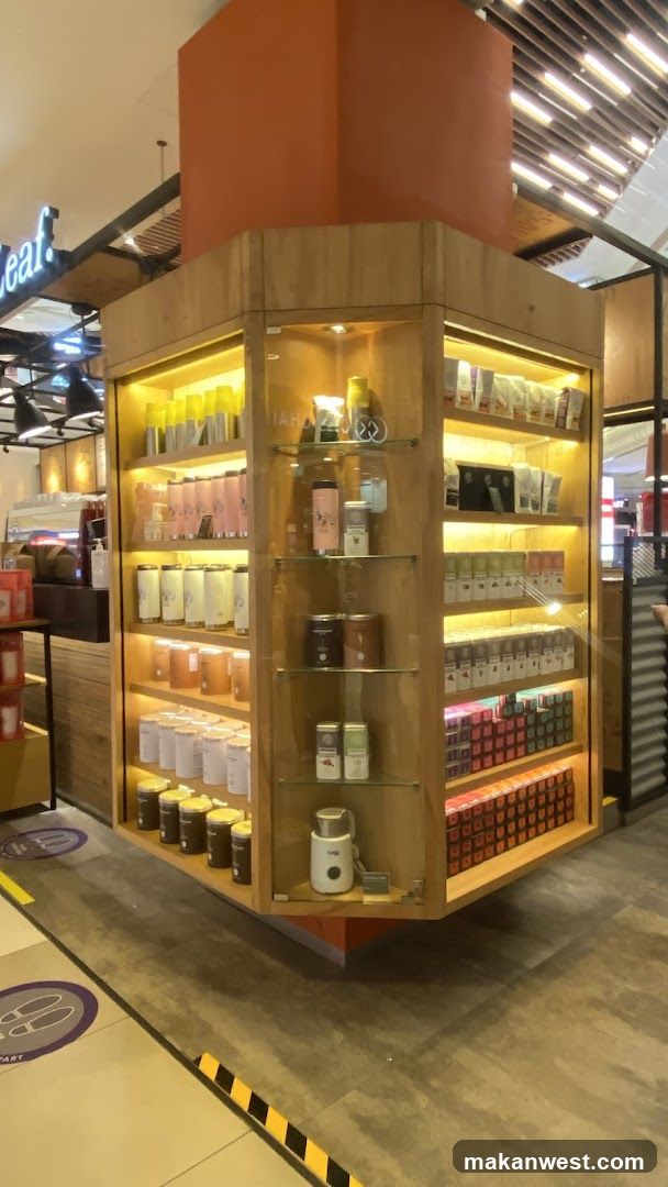 Store Display with Packaged Goods