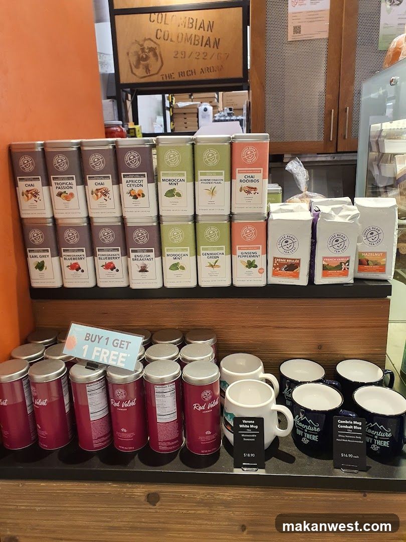 Tea and Mugs Display