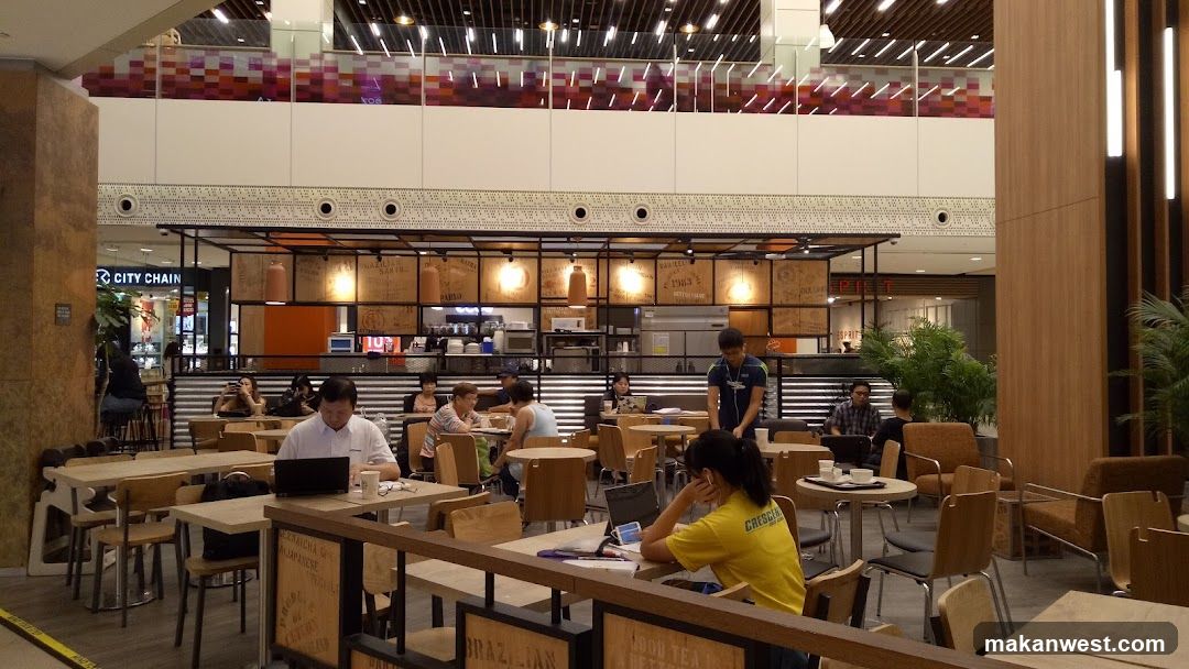 Cafe Interior with Patrons