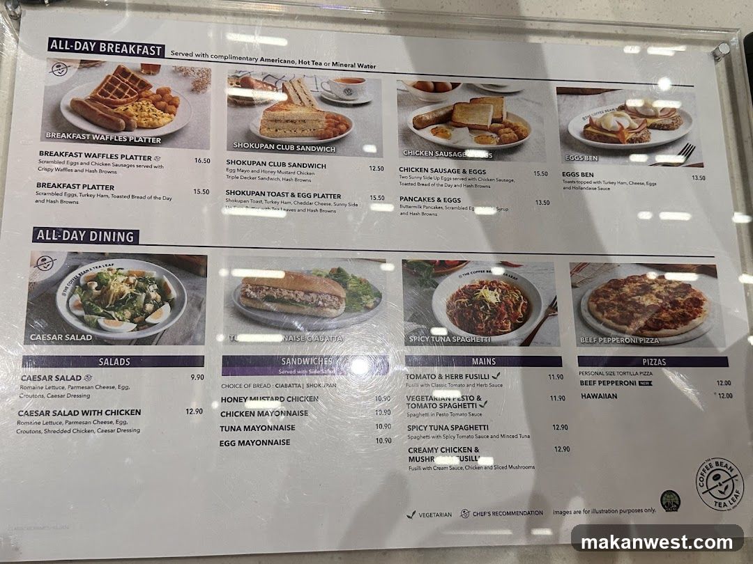 All-Day Breakfast and Dining Menu