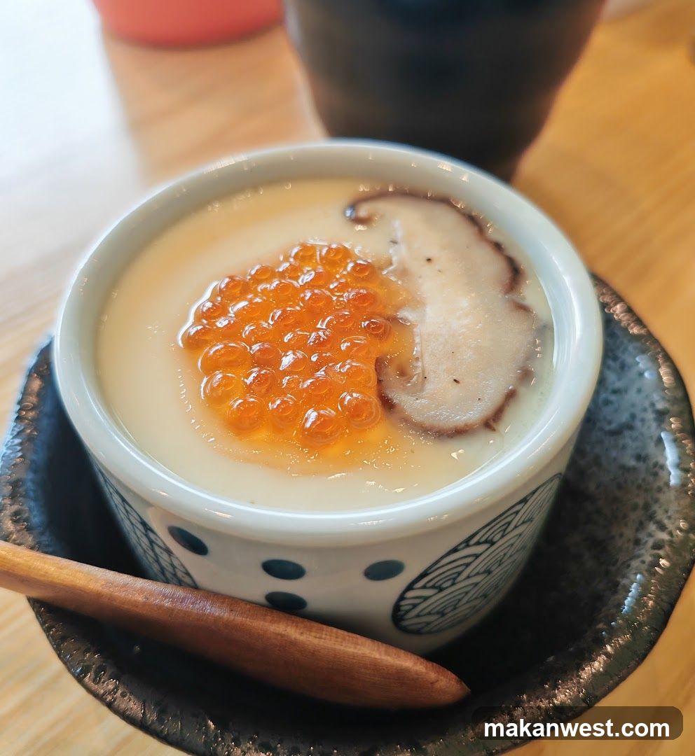 Chawanmushi with Ikura and Shiitake