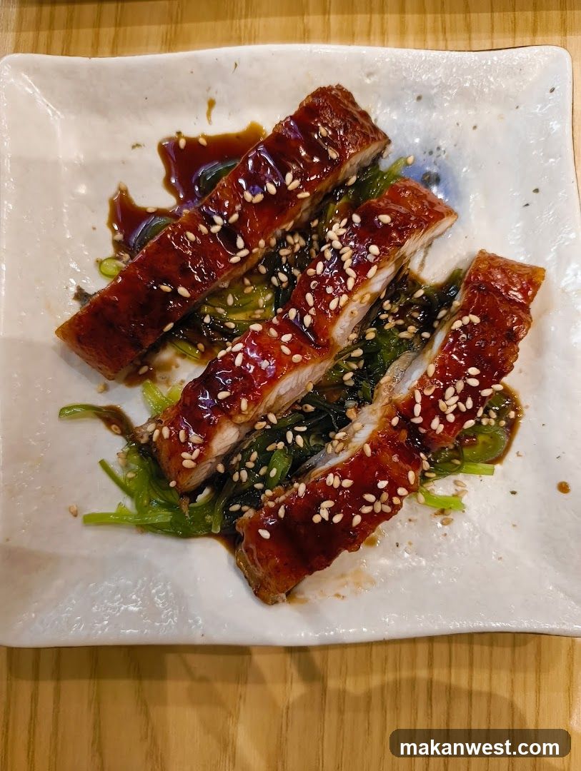 Unagi with Seaweed Salad