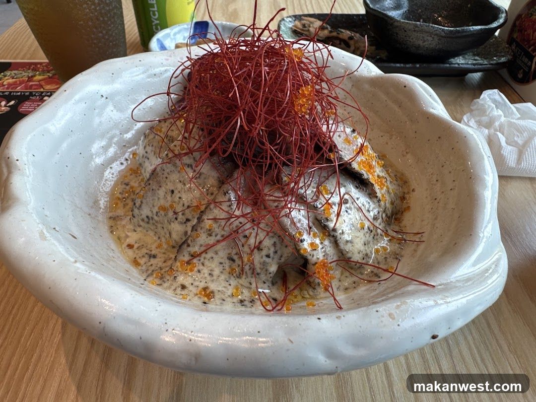 Seafood Dish with Roe and Chili Threads
